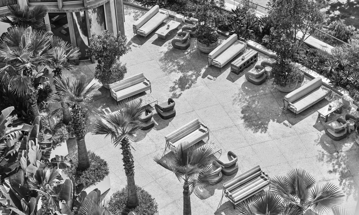 Santa Monica Proper terrace from above